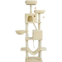 Feandrea Arbre à chat, 206 cm beige pour chat