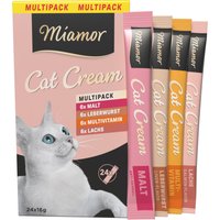 Pack économique : 48x16 g Miamor Cat Cream assortiment de snacks pour chats