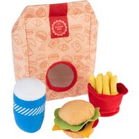 Jouet Squeaky Burger Menu pour chien - lot de 4 jouets