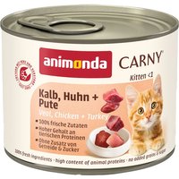 animonda Carny Kitten 12 x 200 g - Kalvkött, kyckling och kalkon