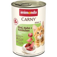 animonda Carny Kitten 12 x 400 g pour chaton - bœuf, poulet & lapin