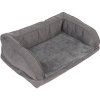 Canapé orthopédique gris pour chien - housse de rechange, gris foncé, taille L