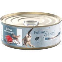 Feline Finest våtfoder 6 x 85 g - Tonfisk & havsaborre