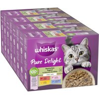 96x85g Jumbopack Whiskas 1+ Marmiton Sélection mixte en gelée - Pâtée pour chat