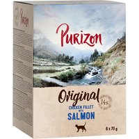 Purizon Original Adult 6 x 70 g - spannmålsfritt - Kycklingfilé med lax