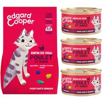 Lot mixte Edgard & Cooper Senior pour chat - 2 kg de croquettes + 255 g de nourriture humide