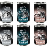 Wild Freedom Adult 6 x 400 g pour chat - lot mixte III (2 x truite, 2 x porc, 2 x cheval)
