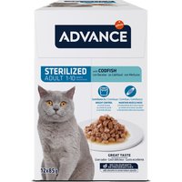 Advance Sterilized cabillaud pour chat - 12 x 85 g