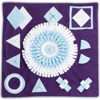 TIAKI Tapis à renifler Formes géométriques 70x70x1cm Chien