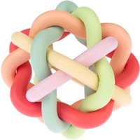 Jouet TIAKI Balle Arc-en-ciel en TPR pour chien - 10,5 cm de diamètre