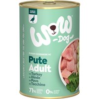 6x 400g WOW Adult dinde nourriture pour chien humide