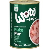 6x 400g WOW Pur dinde nourriture pour chien humide