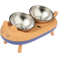 Porte-gamelles TIAKI Cova, écuelles incluses pour chat et petit chien - capacité : 2 x 350 mL, 15 cm de diamètre