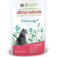 6 x 70 g Almo Nature Holistic Urinary Help met zalm nat kattenvoer