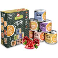 6x140g GranataPet soupe paquet d'essai nourriture pour chien humide