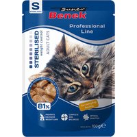 Super Benek Professional Line Sterilised Adult 24 x 100 g pour chat - volaille
