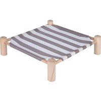 Panier TIAKI Stripes pour chat - L 50 x l 50 x H 13 cm