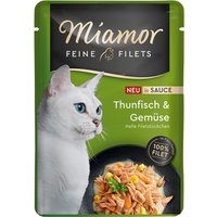 Miamor Filets fins en sauce 6 x 100 g pour chat - thon, légumes