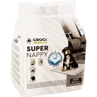 Tapis absorbants Croci Super Nappy pour chiot - lot : L 60 x l 40 cm, 2 x 50 tapis