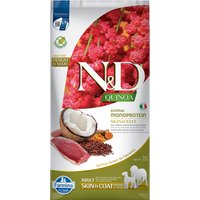 Lot Farmina N&D pour chien - Quinoa Skin & Coat Medium/Maxi canard, noix de coco, curcuma (2 x 7 kg)