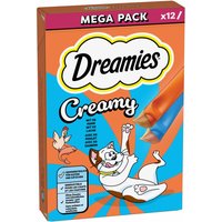 Dreamies Creamy Snacks med kyckling + lax - 12 x 10 g