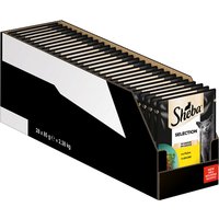 Mégapack Sheba 56 x 85 g pour chat - Sélection en sauce au poulet