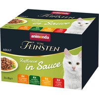 Lot mixte1 (4 variétés, 48x85g) Animonda Vom Feinsten Adulte Raffinesse en sauce, nourriture humide pour chat