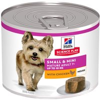 24 x 200 g de nourriture humide pour chiens Hill’s Science Plan Mature Small & Mini Mousse au poulet