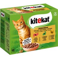 Mégapack de sachets pour chat Kitekat 48 x 85 g - repas du chasseur en sauce
