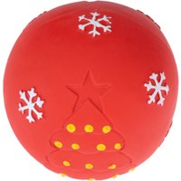 Balle en latex TIAKI Flocon de neige pour chien - environ 8 cm de diamètre