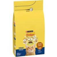 PURINA Friskies Sterilized Cat com peru, frango e legumes - Pack económico: 3 x 1,5 kg