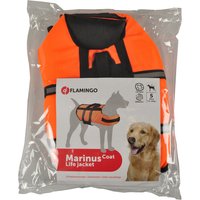 Gilet de sauvetage Flamingo, orange pour chien - taille S : longueur du dos 30 cm environ