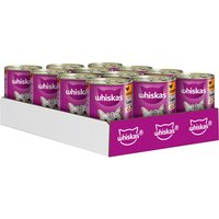 Whiskas våtfoder 1+ konserver 12 x 400 g - 1+ Fjäderfä i terrin