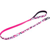 Julius-K9 MoreColor koppel rosa och grått - 120 cm långt, 20 mm brett