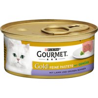 Gourmet Gold Fine Paté 12 x 85 g - Lamm & gröna bönor