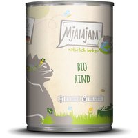 MjAMjAM Natürlich Lecker 6 x 400 g pour chat - bœuf bio