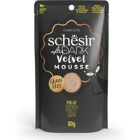Schesir After Dark Velvet Mousse 12 x 80 g pour chat – poulet