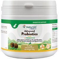 NaturVet Advanced Probiotics + - 120 Chews