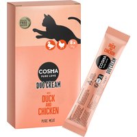 Lot Cosma DUO Cream 24 x 14 g pour chat - canard, poulet