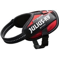 Harnais JULIUS-K9 IDC® Power, rouge pour chien - taille 2XS : tour de poitrail 33 - 45 cm