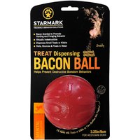 Starmark Treat Dispensing Bacon Ball - Storlek M: Ø 8 cm