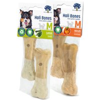 Blue Tree Holi Bones Agnello & Cervo Snack per cani - Taglia M (2 x Agnello, 2 x Cervo)