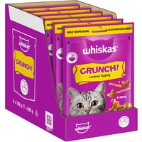 Whiskas Crunch med kyckling, kalkon & anka - 6 x 100 g