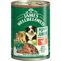 James Wellbeloved Junior Dog Hypoallergenic Paté med kyckling - Ekonomipack: 24 x 400 g