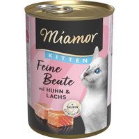 Voordeelpakket Miamor Feine Beute Kitten 12 x 400 g Kattenvoer - Kip & Zalm