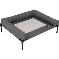 Canapé TIAKI Sun Cream pour chien - taille L: L 91 x l 76 x H 18 cm (gris clair / gris foncé)