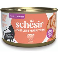 Schesir Complete Nutrition filé i buljong 6 x 85 g - Lax