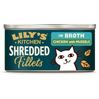 Lily's Kitchen Strimlade filéer för katter 24 x 70 g - Kyckling & Musslor