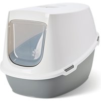 Savic kattlåda Robin Jumbo - Ljusgrå / vit