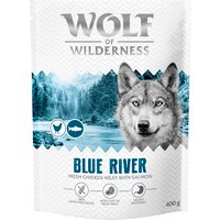400g Wolf of Wilderness Adult Blue River saumon nouveau croquettes pour chien